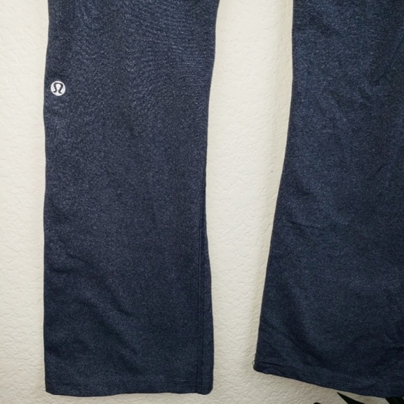 Lululemon Recognition Pants Flare Leg in Heathered Coal Black Mini Check Size 4 - Picture 6 of 16